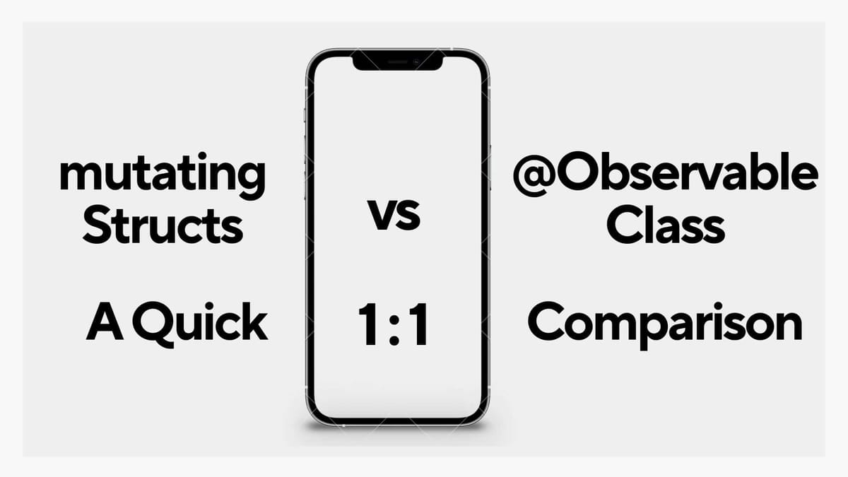 mutating Structs and @Observable Class - Swift