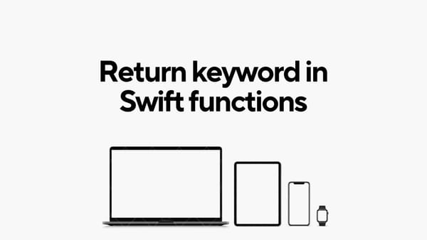 How to use Return keyword in Swift functions?