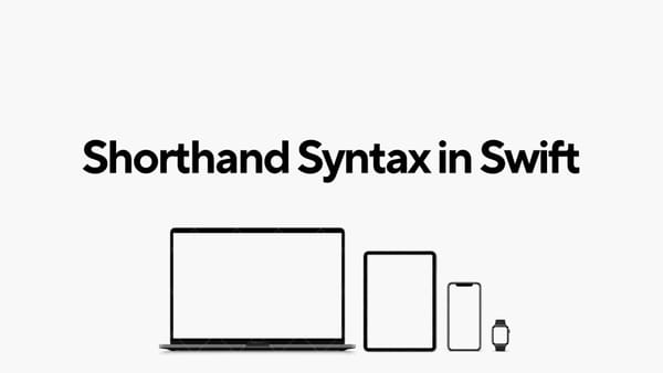 Shorthand syntax in Swift